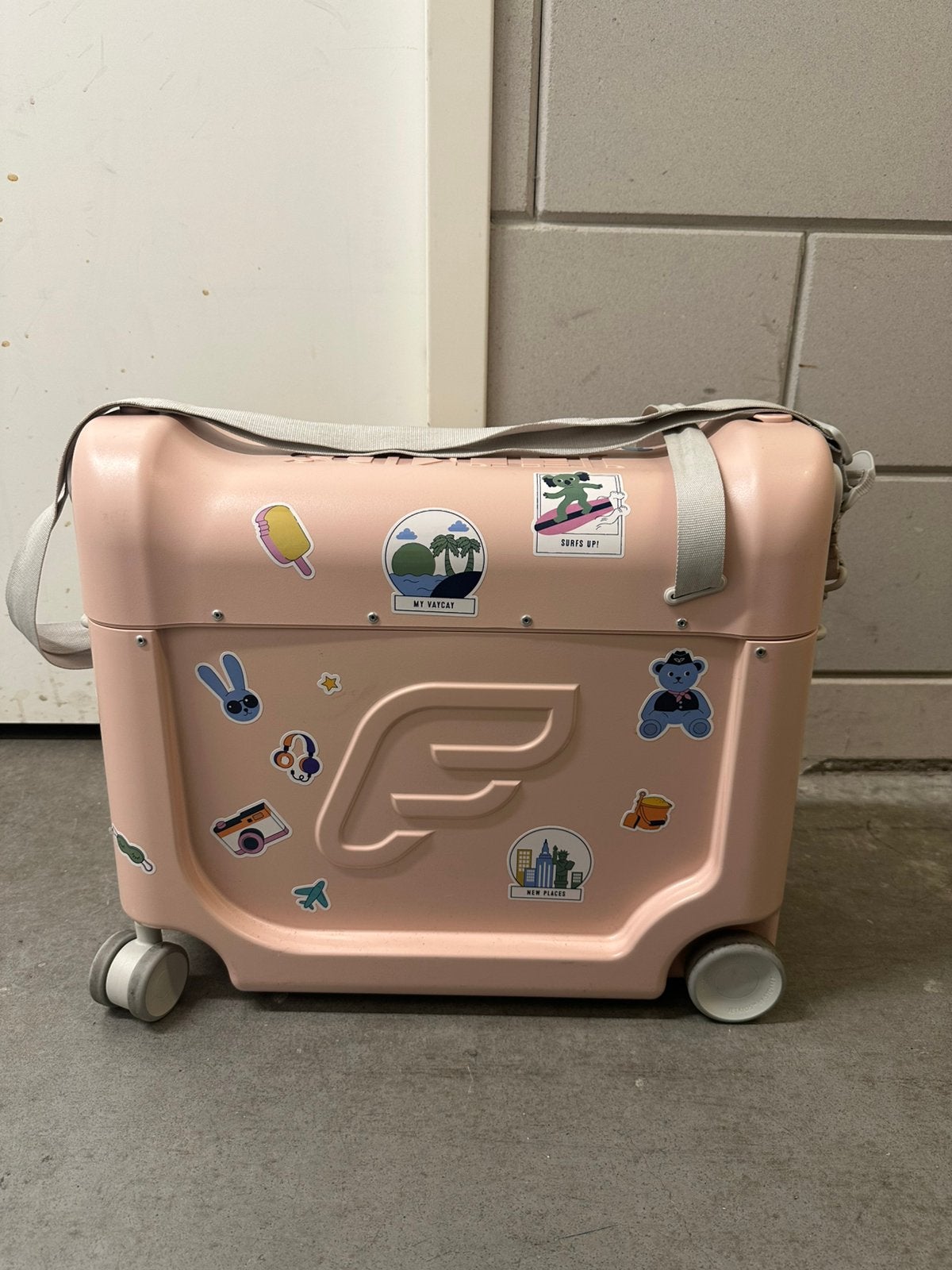 Stokke Jetkids Bedbox roze, Hard kunststof, Minder dan 50 cm, Ophalen of Verzenden, Zo goed als nieuw