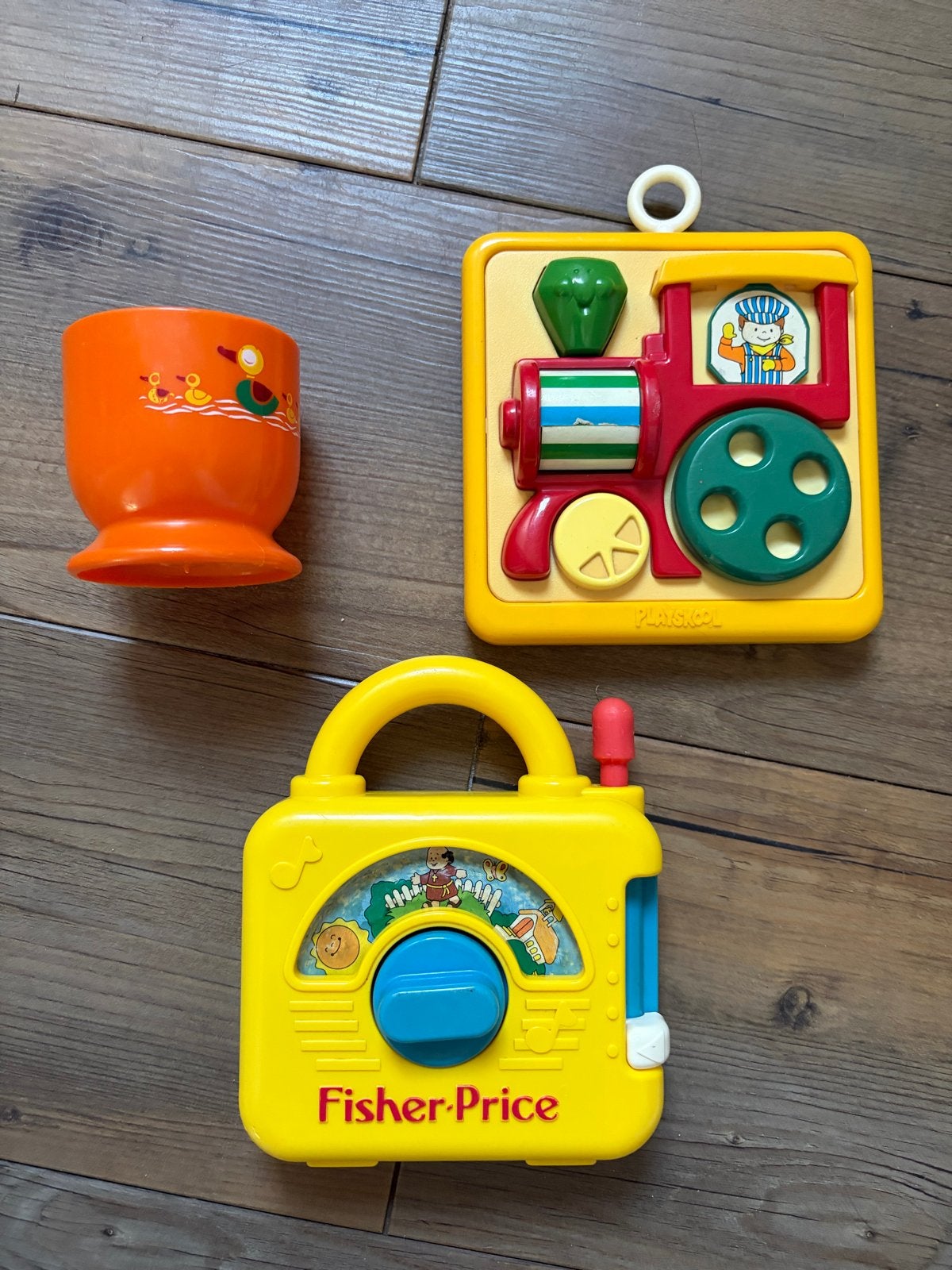 Vintage speelgoed pakket - Fisher-Price, Playskool, Ophalen of Verzenden, Gebruikt, Overige typen, Met geluid