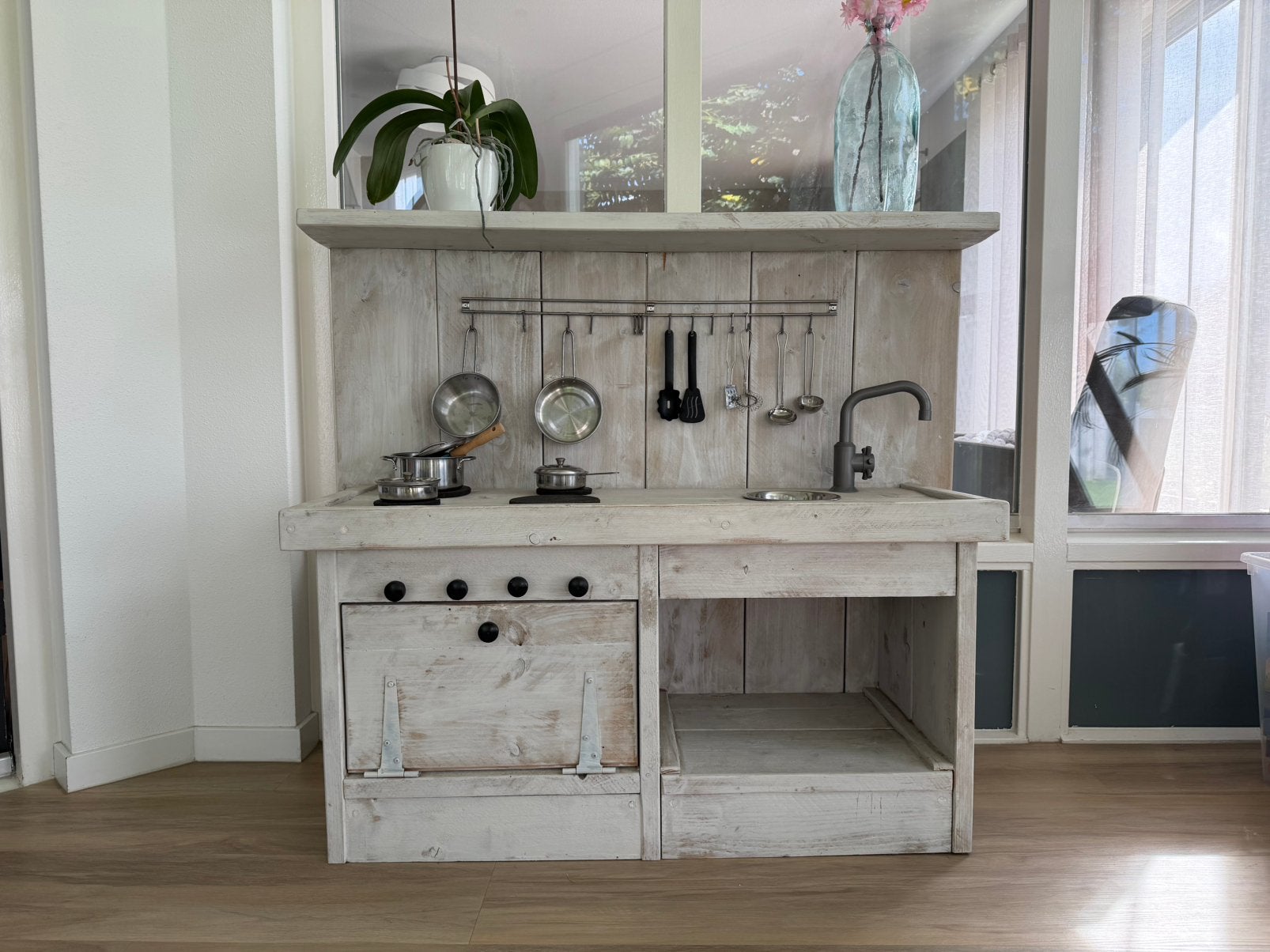 Kinder speelkeuken incl accessoires, Ophalen, Zo goed als nieuw, Hout, Speelkeuken