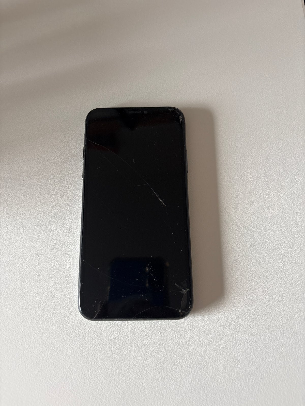 iPhone XS 64GB Zwart - Scherm gebarsten, Telecommunicatie, Mobiele telefoons | Apple iPhone, Zwart, IPhone XS, Ophalen of Verzenden