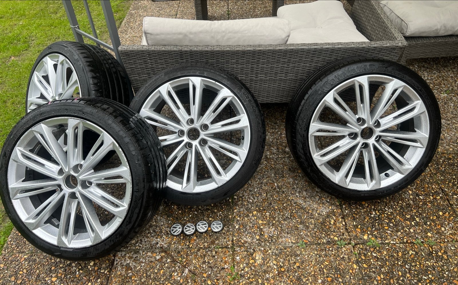 Volkswagen R18 Velgen - Afkomstig van Caddy, Ophalen, 18 inch, Velg(en), Bestelwagen