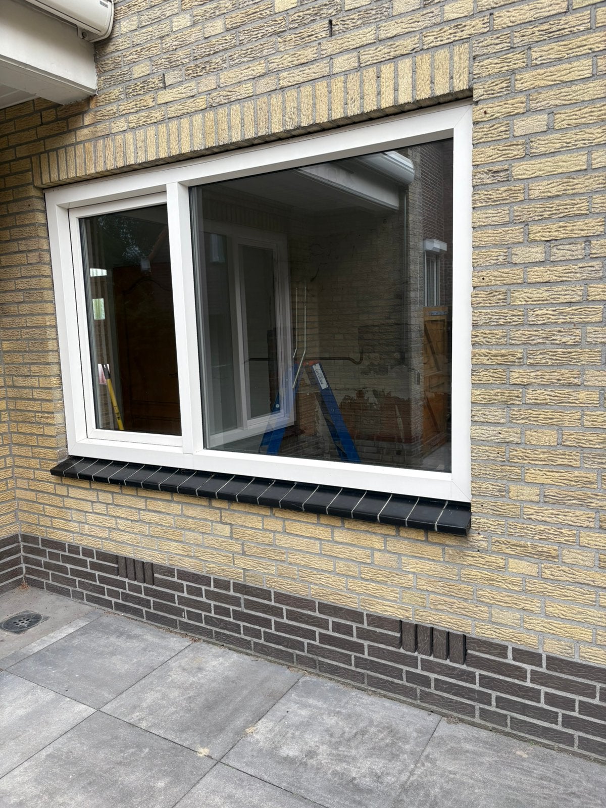 Kunststof kozijn met dubbel glas, Ophalen, Kunststof, Gebruikt, Raamkozijn