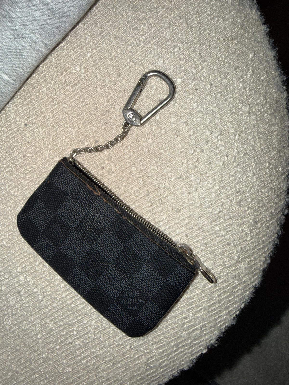 Louis Vuitton Damier Graphite sleuteletui / portemonnee, Ophalen, Gebruikt, Zwart, Overige merken
