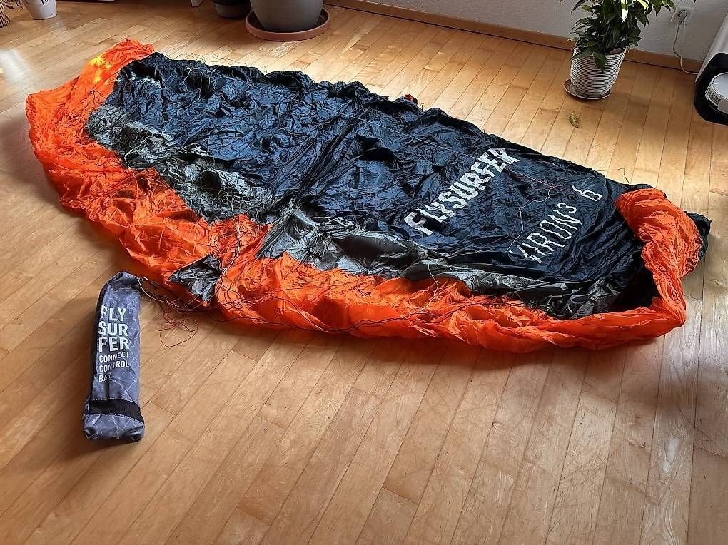Flysurfer Viron 6 kite met Connect Control Bar, Ophalen of Verzenden, Zo goed als nieuw