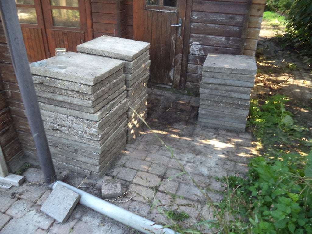 Gratis tegels 50x50, 40x60 en 30x30, Ophalen, Gebruikt, 10 m² of meer, Beton