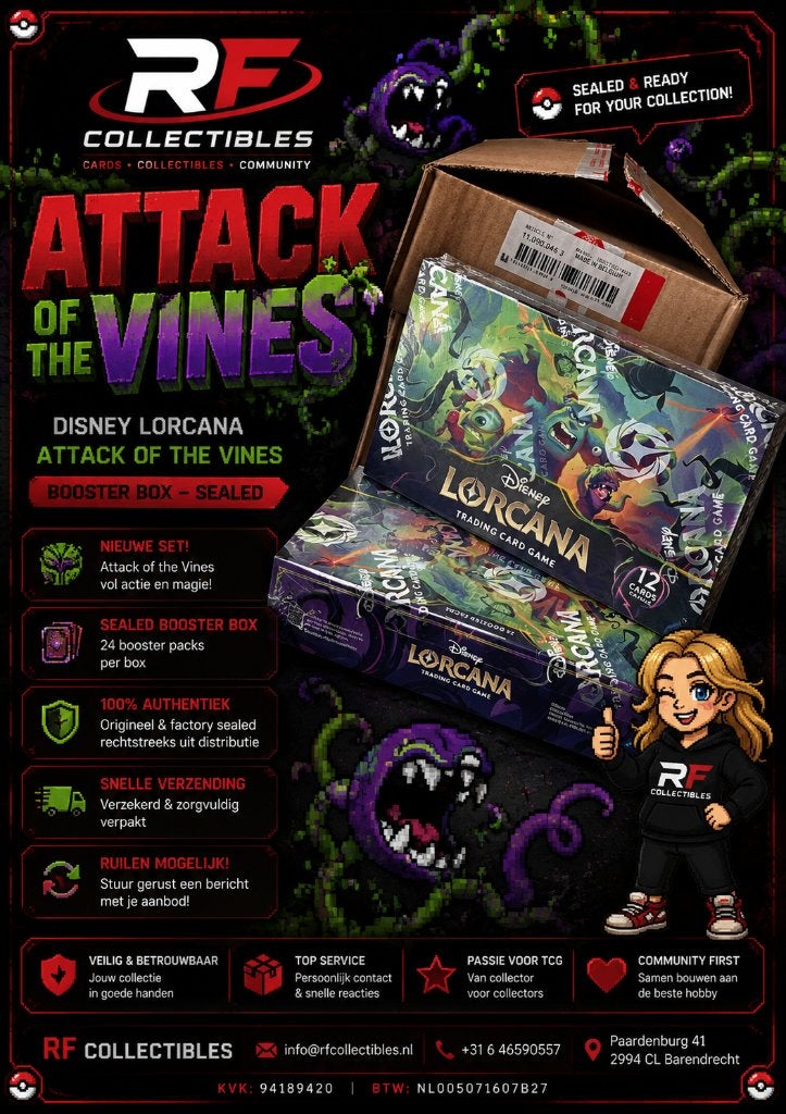 Disney Lorcana – Attack of the Vines Booster Box | Sealed, Ophalen of Verzenden, Zo goed als nieuw, Boosterbox, Foil