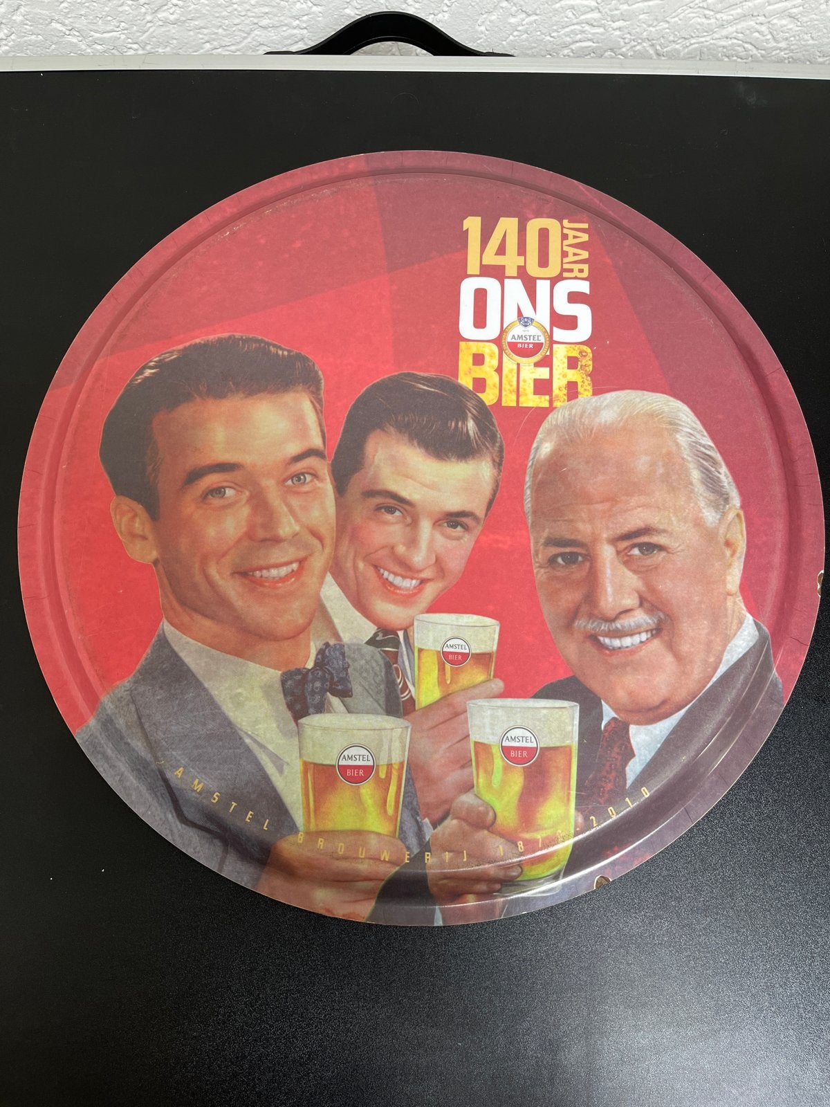 Amstel Bier dienblad - 140 jaar Ons Bier, Ophalen of Verzenden, Gebruikt, Overige typen, Amstel