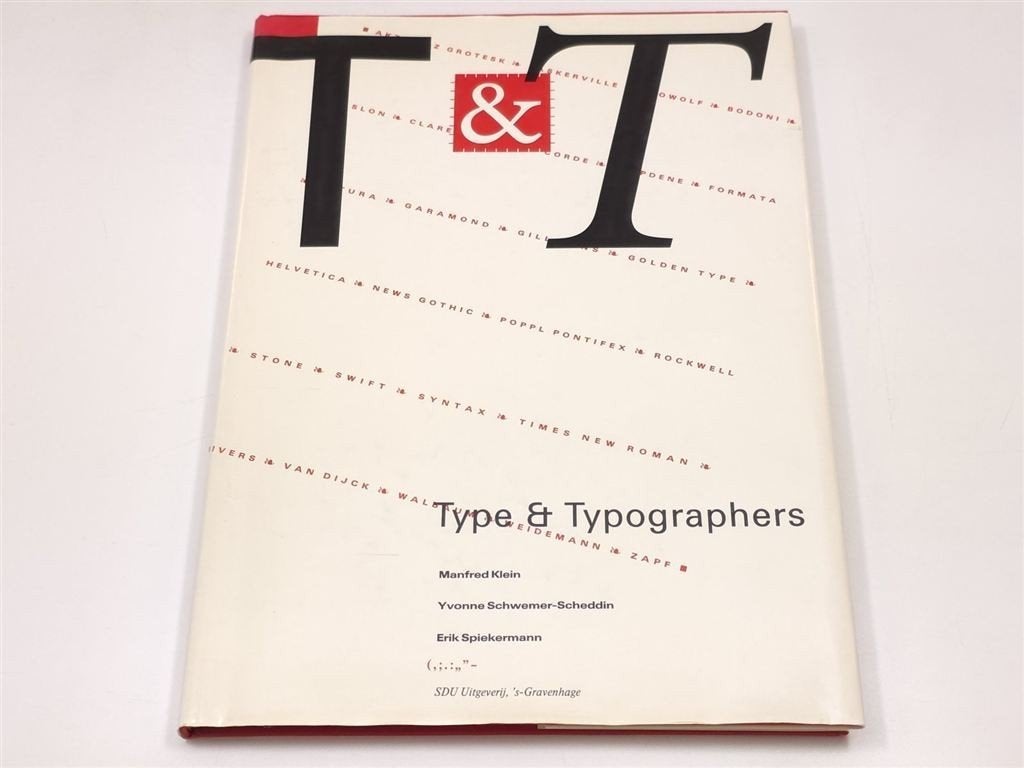 T & T — 26 Lettertypen & Ontwerpers, Spiekermann, Ophalen of Verzenden, Gelezen, Fotografen