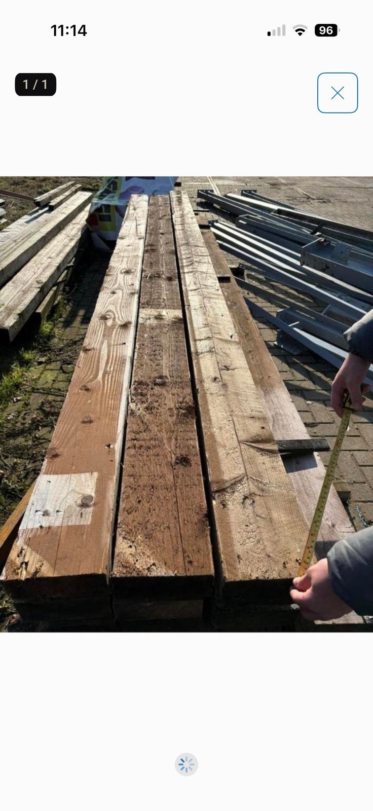 Houten balken, Ophalen, Zo goed als nieuw, 250 cm of meer, Balken