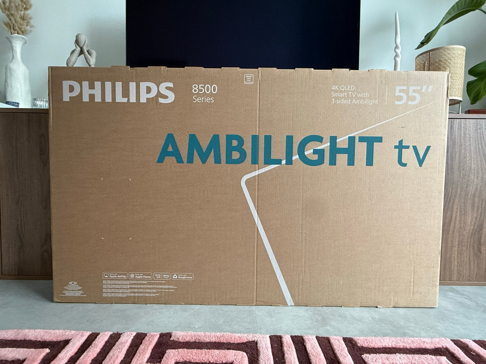 Nieuwe Philips 55" 4K QLED Ambilight TV met 2 jaar garantie, Ophalen, Philips, QLED, Nieuw