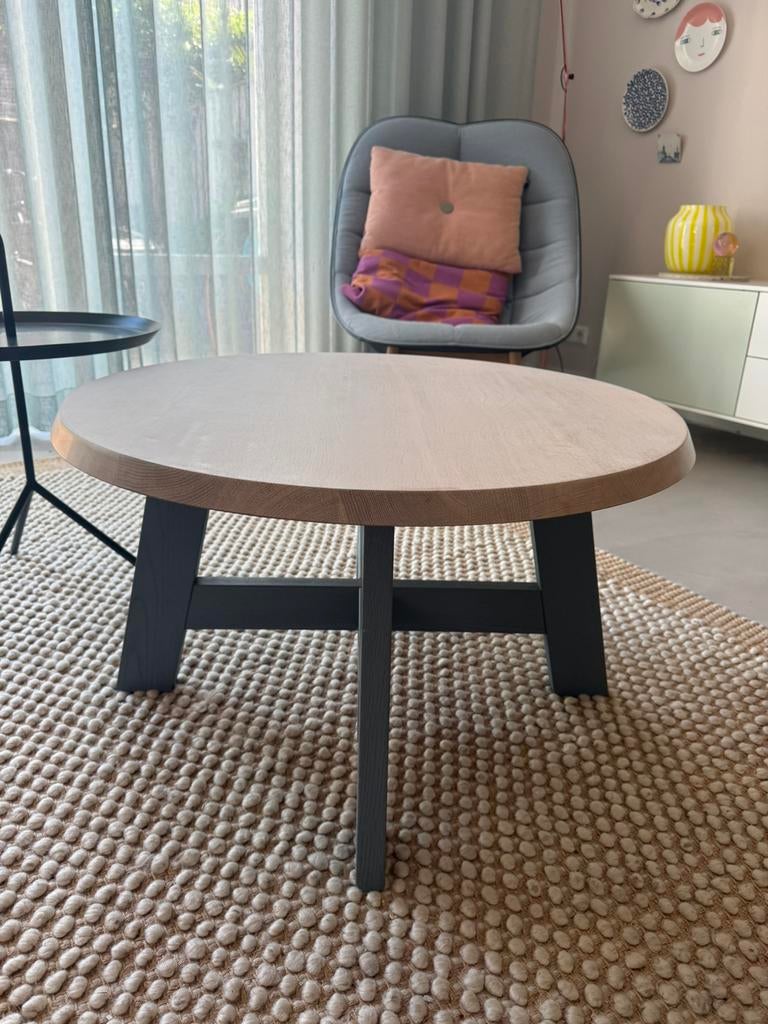 Slowwood tafel bijzettafel salontafel, Huis en Inrichting, Zo goed als nieuw, Minder dan 50 cm, Rechthoekig, 50 tot 100 cm