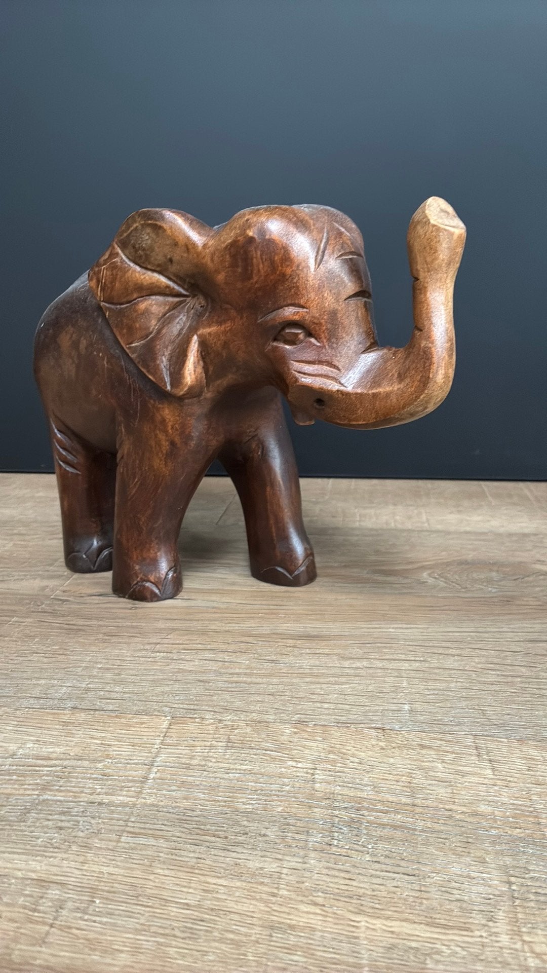 Houten olifant 17 cm, Antiek en Kunst, Ophalen