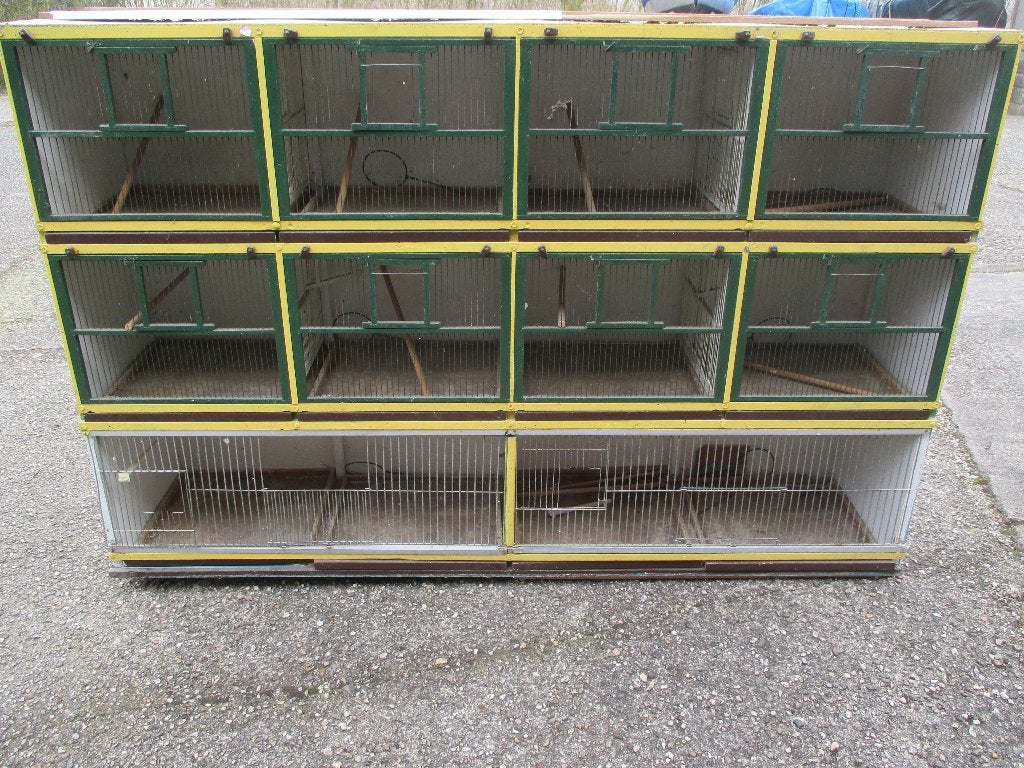 Volierehok vogels, Dieren en Toebehoren, Vogels | Hokken en Kooien, Ophalen, Gebruikt, Hout, Vogelkooi
