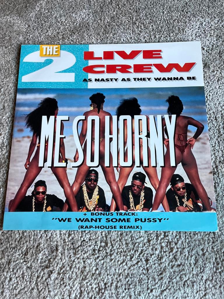The 2 Live Crew - Me So Horny (Vinyl Single), Ophalen of Verzenden, 1985 tot 2000, Gebruikt, 12 inch