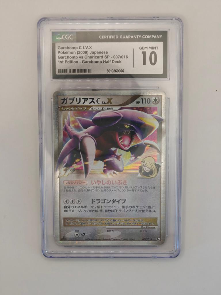 Garchomp C LV.X Pokémon Kaart CGC Gem Mint 10 Japans, Ophalen of Verzenden, Nieuw, Losse kaart