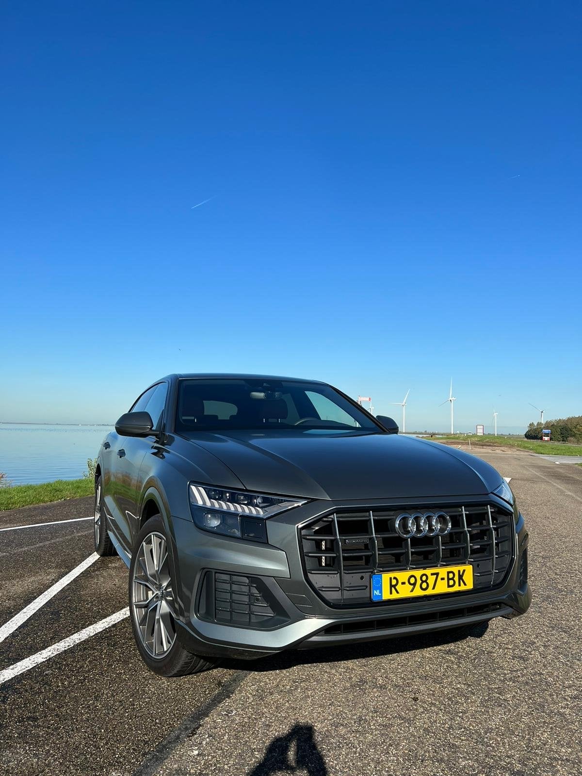 Audi Q8 50 TDI Quattro 286PK Tiptronic 2019 Grijs, Automaat, Navigatiesysteem, 286 pk, Particulier