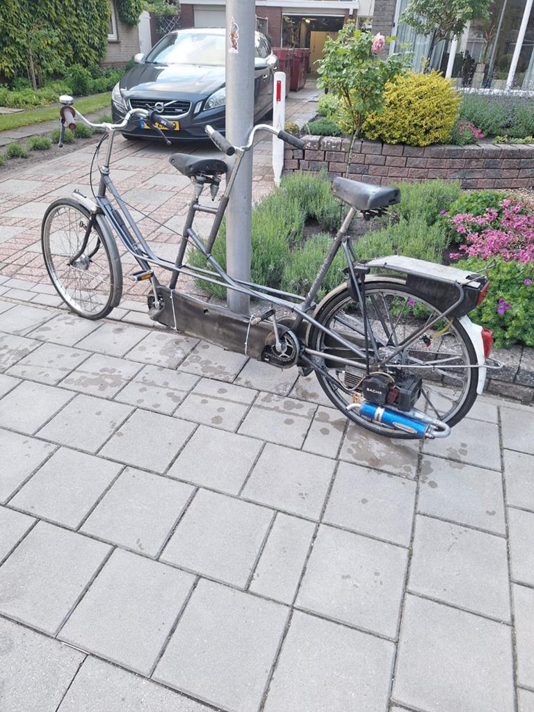 Spartamet tandem, Fietsen en Brommers, Fietsen | Tandems, Gebruikt, Minder dan 10 versnellingen, 49 tot 53 cm, 47 tot 51 cm, Trommelrem