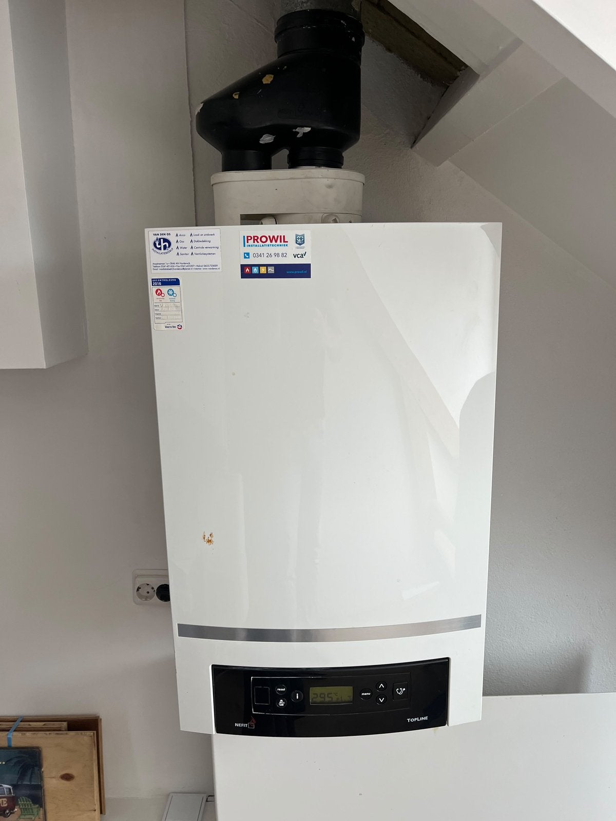 Nefit TopLine Compact HRC 30/CW5 cv-ketel – werkend – €120, Ophalen, Geiser, Zo goed als nieuw, Minder dan 20 liter