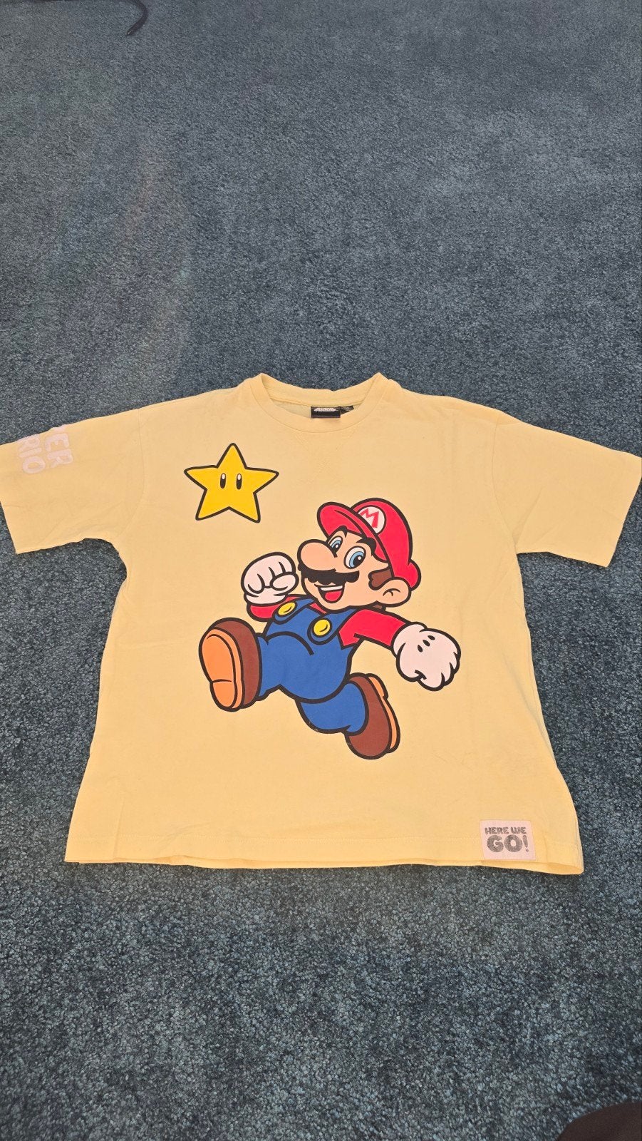Super Mario shirt maat 128 tshirt yoshi, Ophalen of Verzenden, Gebruikt, Jongen, Shirt of Longsleeve