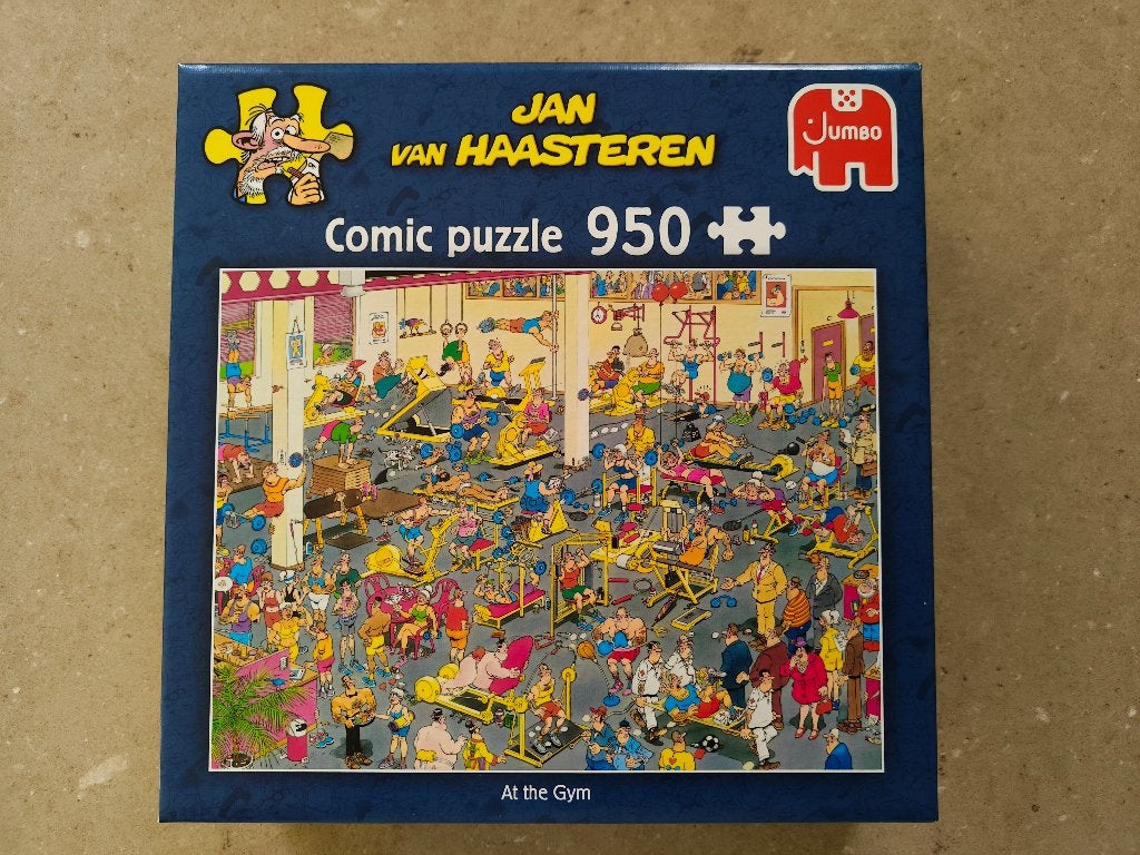 Jan van Haasteren, At the Gym, Ophalen of Verzenden, 500 t/m 1500 stukjes, Zo goed als nieuw, Legpuzzel