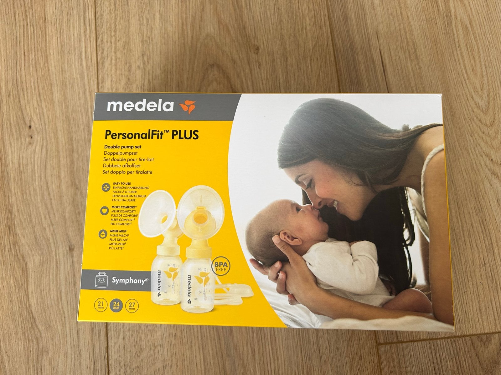 Medela Symphony PersonalFit Plus 24mm dubbele afkolfset, Kinderen en Baby's, Babyvoeding en Toebehoren, Gebruikt, Medela, Borstkolf