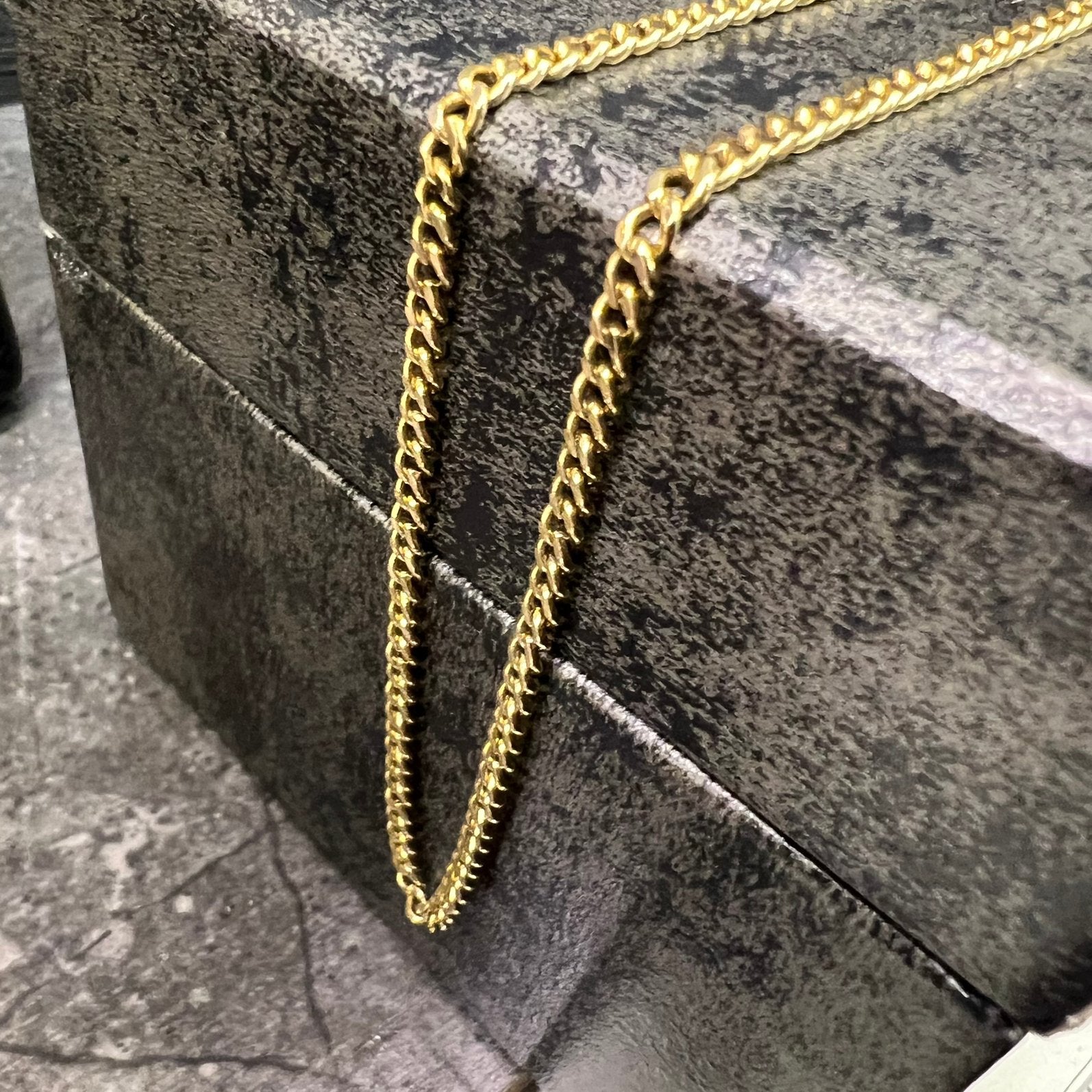 14k gouden ketting massief gourmet schakel, Sieraden, Tassen en Uiterlijk, Kettingen, Ophalen of Verzenden, Zo goed als nieuw