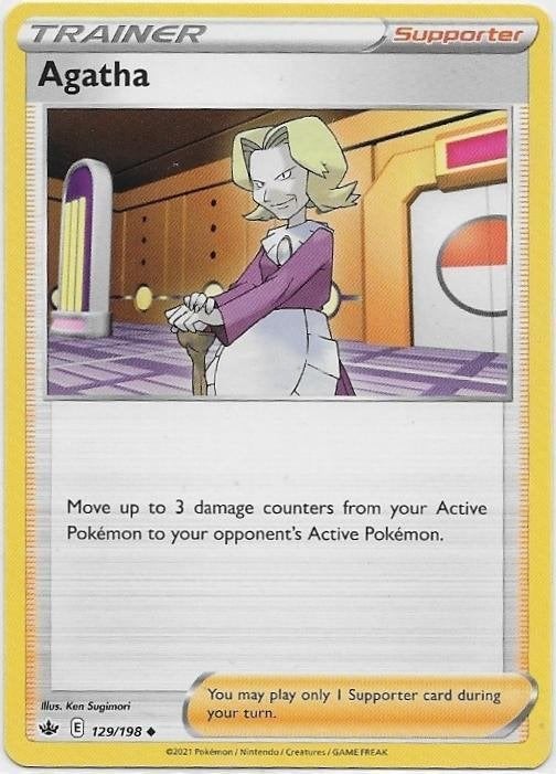 Chilling Reign,  Agatha [uncommon] 129/198, Verzenden, Nieuw, Losse kaart