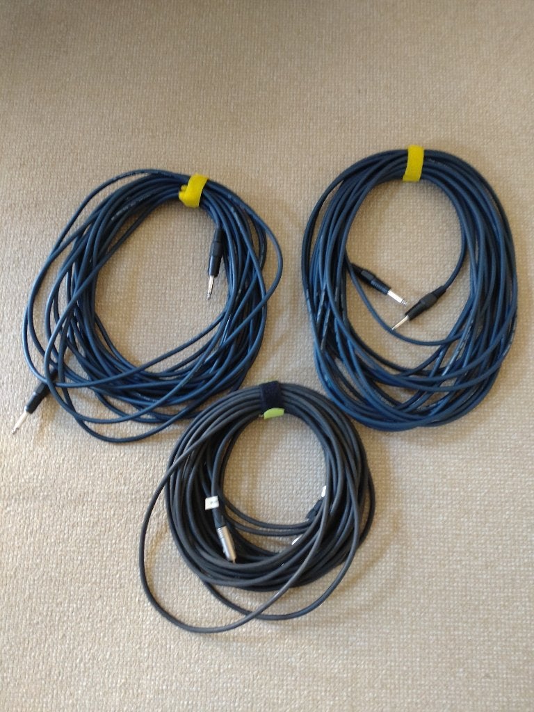 Luidspreker - en Microfoonkabel, Ophalen, Gebruikt, Apparatuur