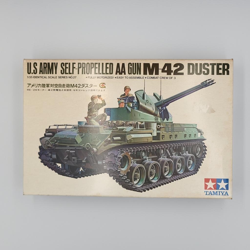 Tamiya U.S. Army AA Gun M42 Duster Tank Modelbouw Kit 1/35, Tank, 1:32 tot 1:50, Ophalen of Verzenden, Zo goed als nieuw