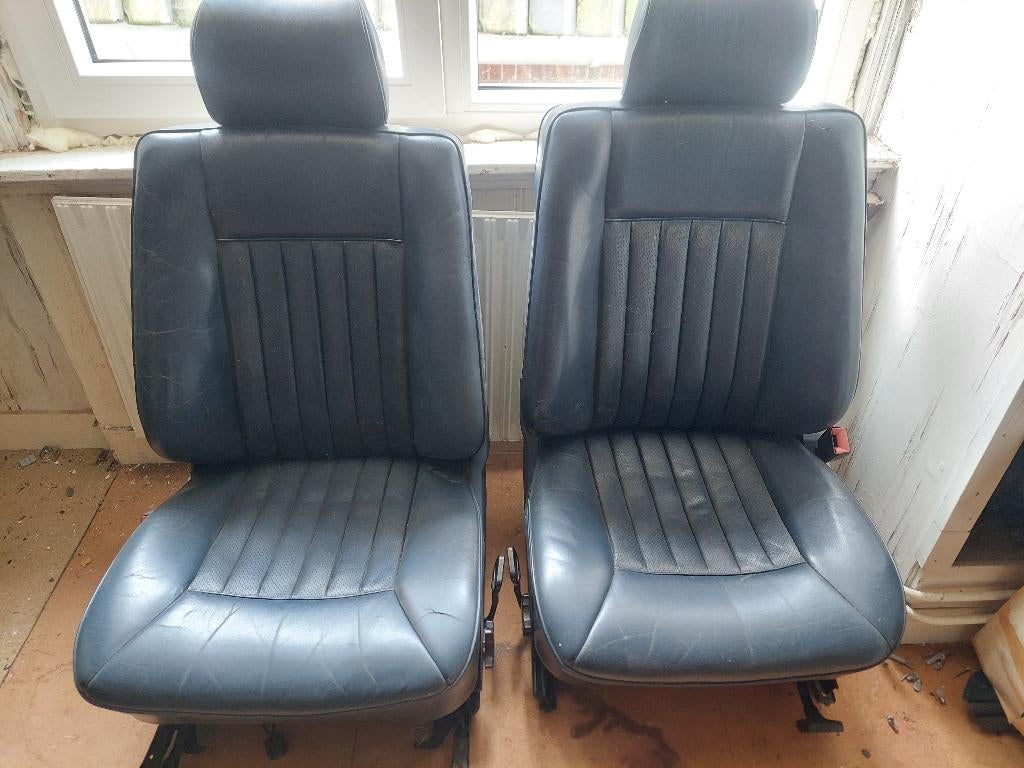 W124 Leren Interieur Mopf0 (85 - 89) Blauw, Auto-onderdelen, Ophalen, Gebruikt, Mercedes-Benz