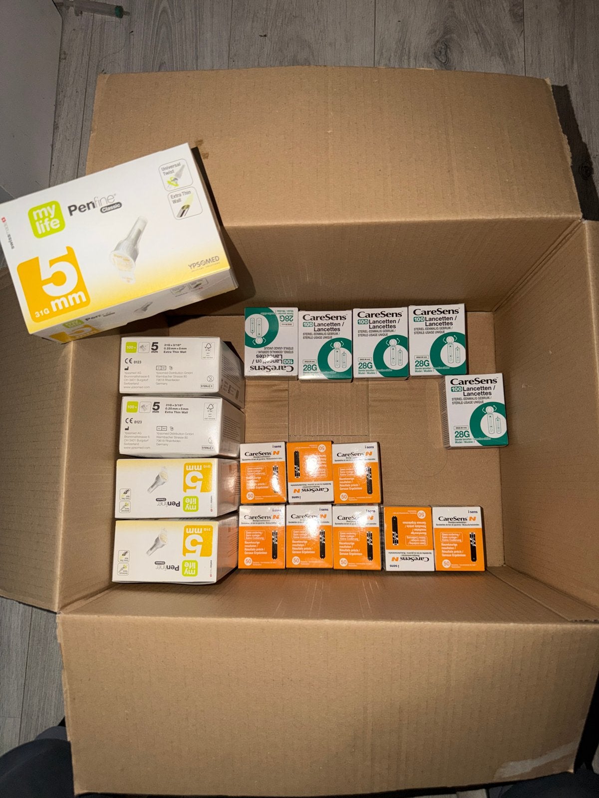 Caresens teststrips/lancetten/mylife penfine, Ophalen of Verzenden
