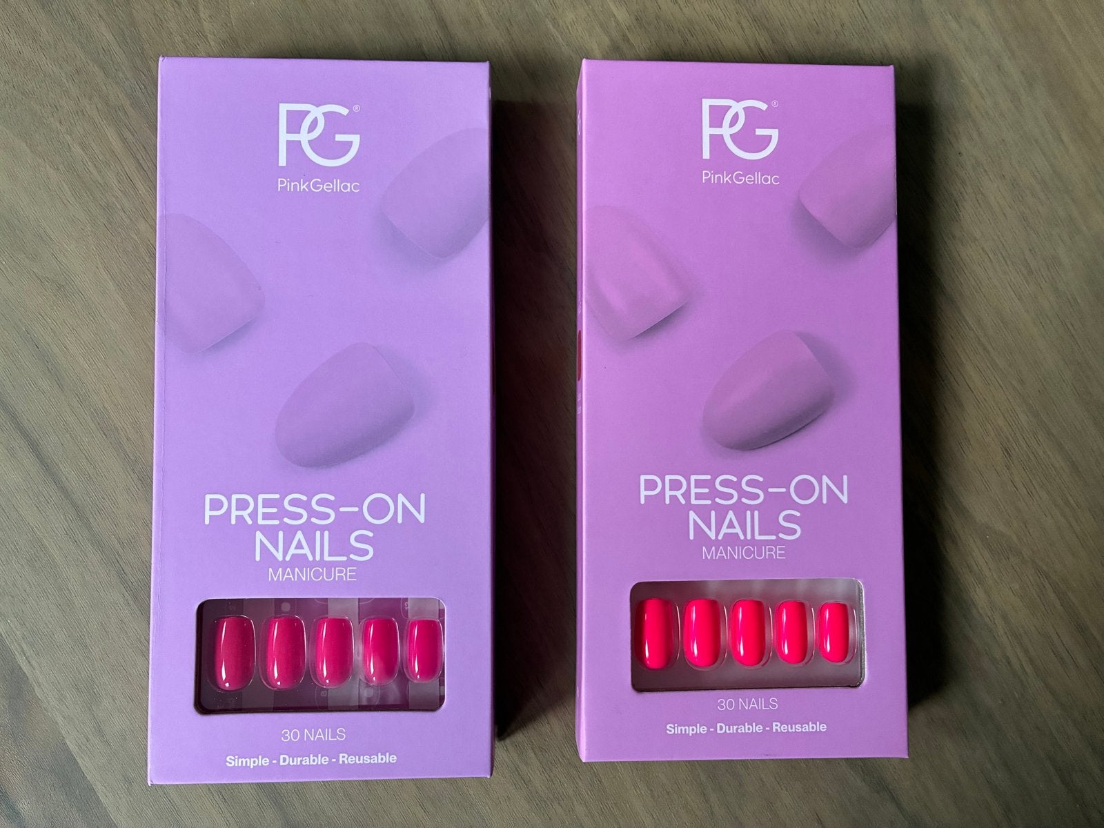 Pink Gellac Press-On Nails - Ibiza Pink & Pink Guava, Ophalen of Verzenden, Nieuw, Overige typen