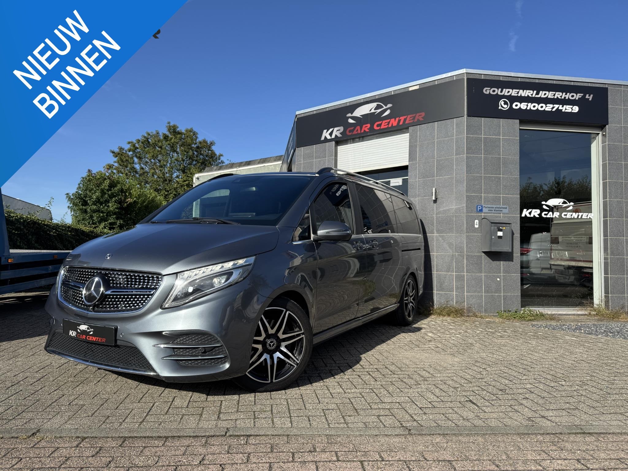 Mercedes-Benz V-klasse 250d Lang BURMESTER-CARPLAY-LEDER-CAR, Automaat, Achterwielaandrijving, Gebruikt, Euro 6