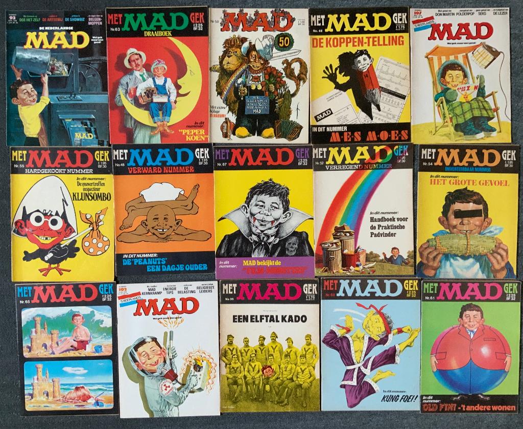 mad, Boeken, Stripboeken, Gelezen, Diverse, Ophalen of Verzenden, Meerdere stripboeken