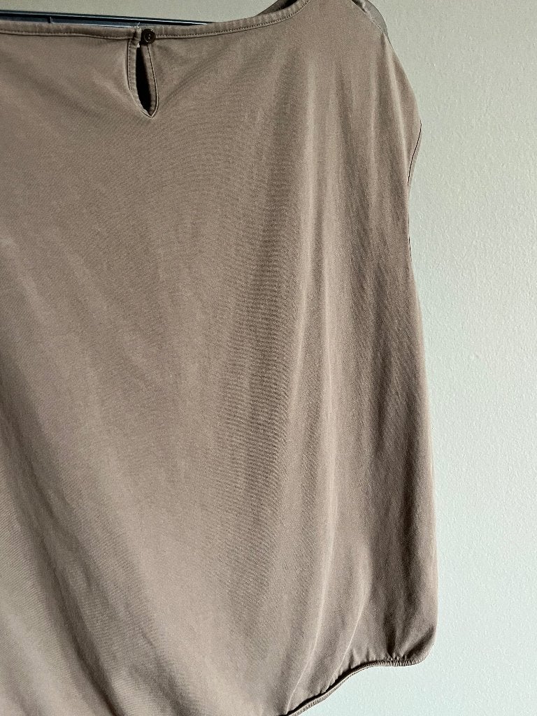 Taupe top van Kyra&Ko, Bruin, Maat 42/44 (L), Ophalen of Verzenden, Korte mouw