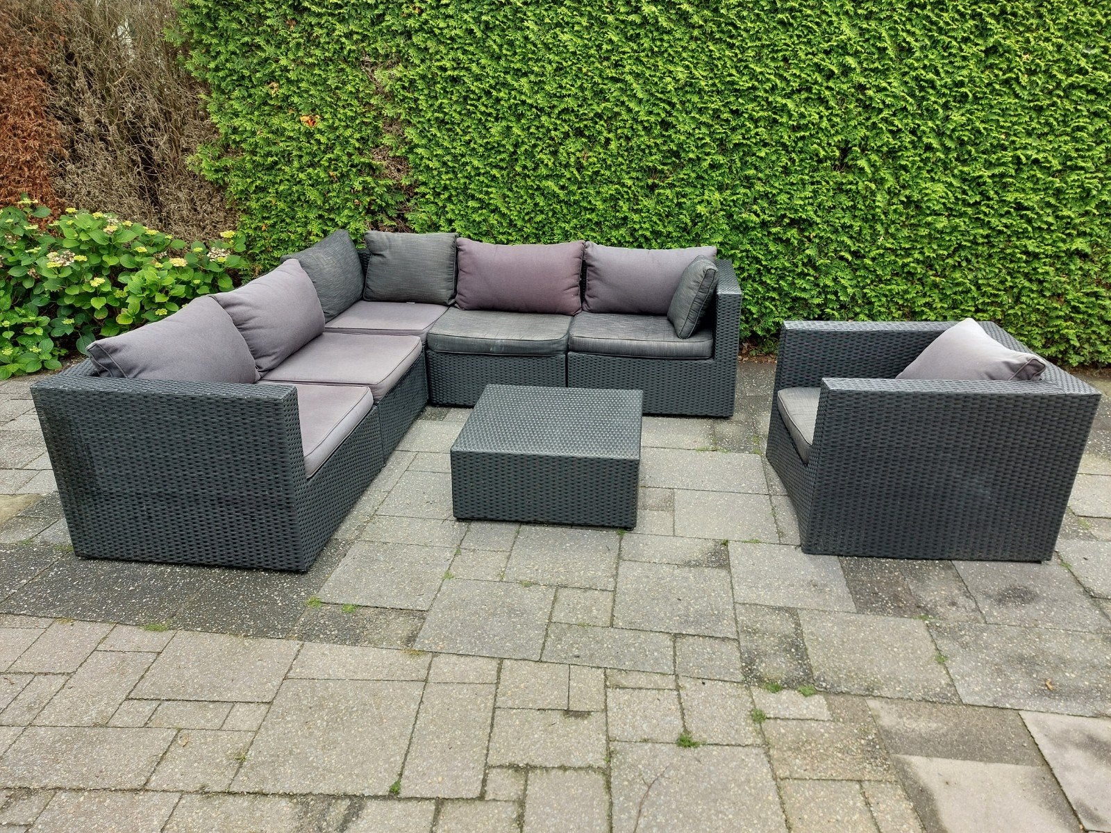 Bois le duc loungeset Inclusief kussens, Bezorging mogelijk, Gebruikt, Ophalen of Verzenden, Bank, Loungeset