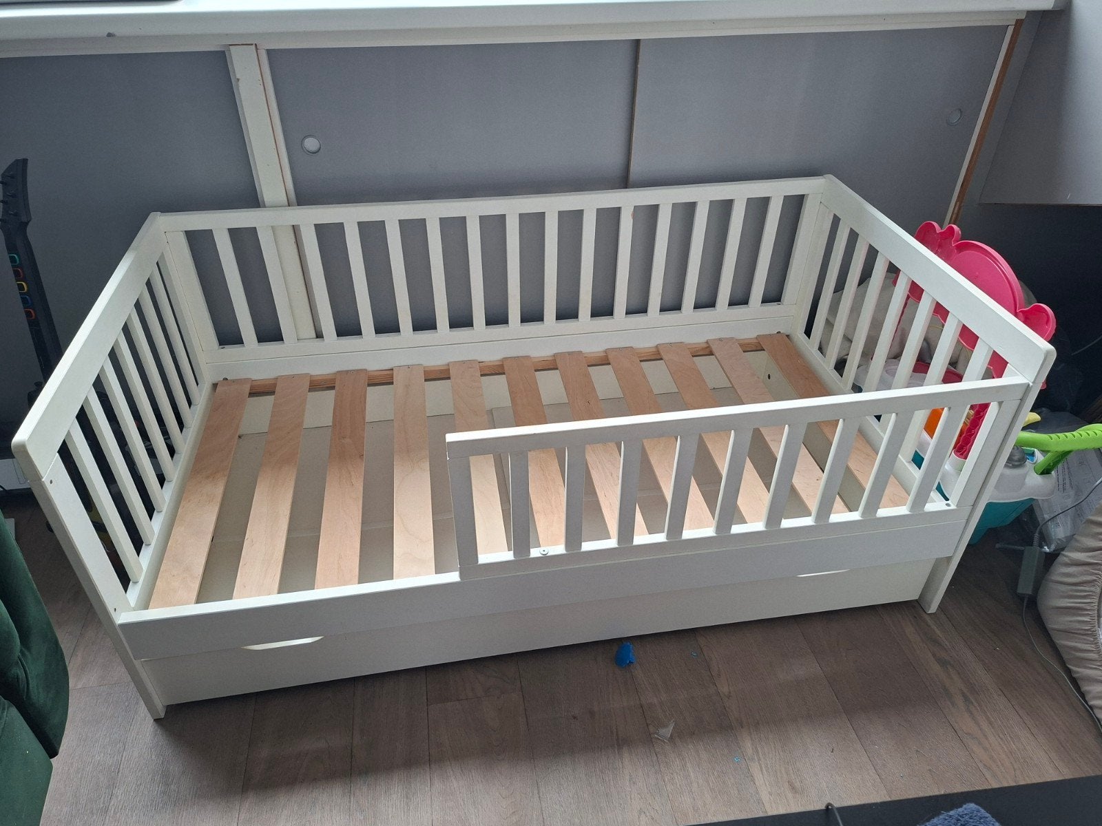 Petite Amelie peuterbed 140x70 Plume, Ophalen, Gebruikt, 140 tot 160 cm, 70 tot 85 cm