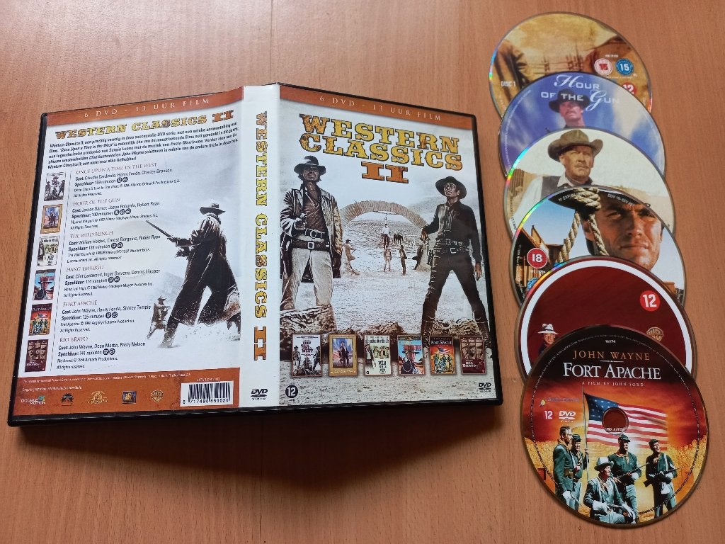 Western Classics 2 - 6dvd box o.a.The wild bunch, Rio bravo, 1960 tot 1980, Verzenden, Speciale editie, Nederlands