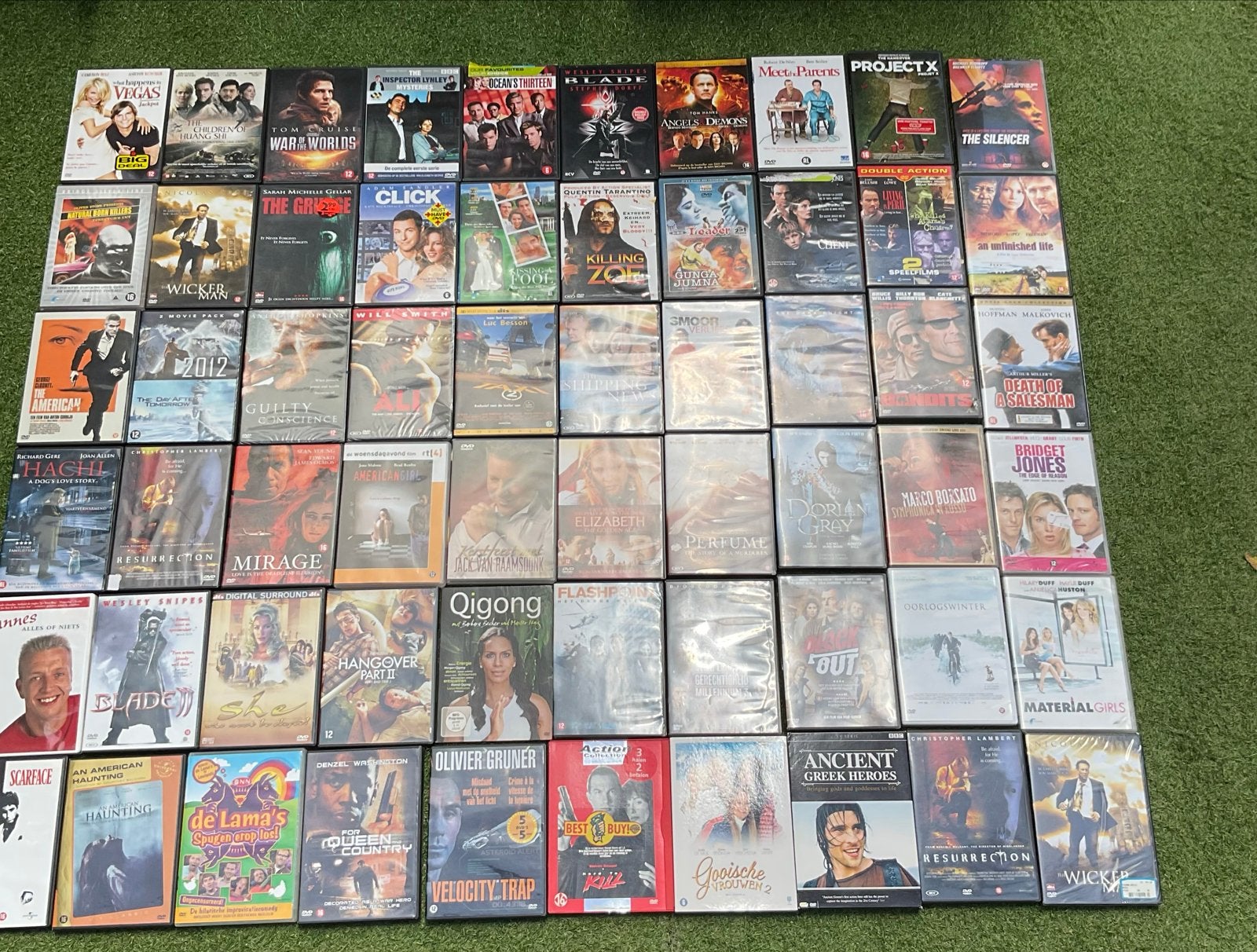60 DVD's: Actie, Comedy, Romantiek, Cabaret, Documentaire, Alle leeftijden, Ophalen of Verzenden, Gebruikt