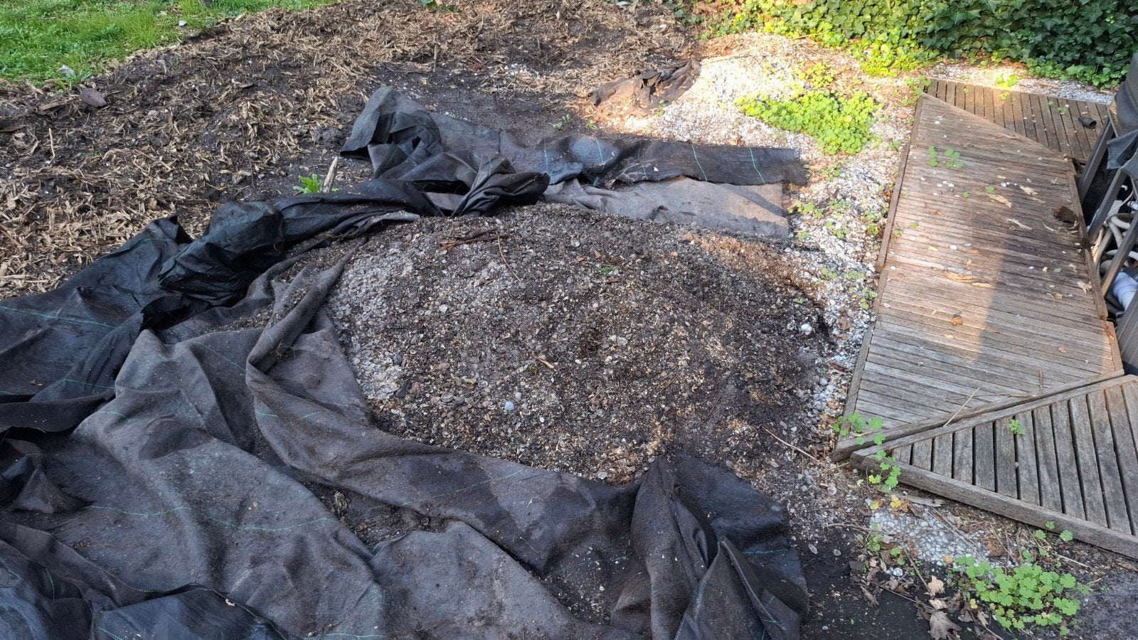 Gratis af te halen; Schelpen met zand, Tuin en Terras, Ophalen, Gebruikt, Overige typen