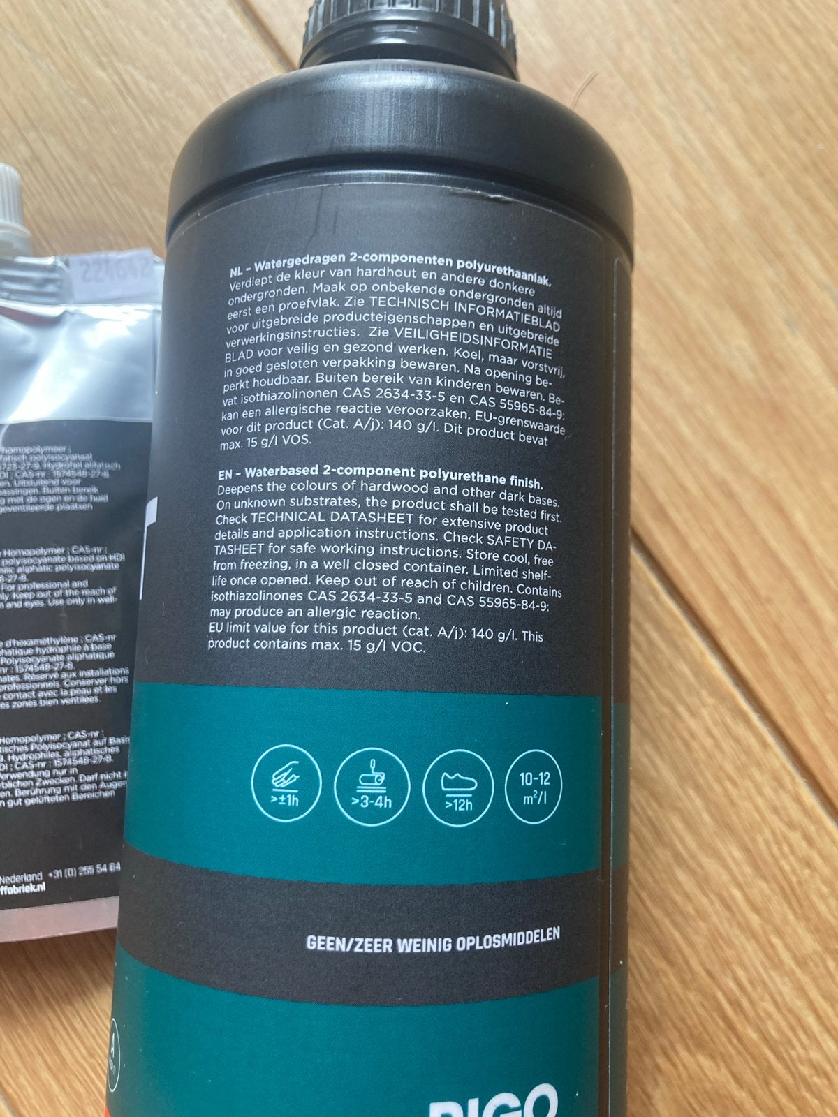 RIGO SKYLT Titanium #5550 Onzichtbare Lak 2C (0,91L), Overige kleuren, Nieuw, Ophalen of Verzenden, Lak