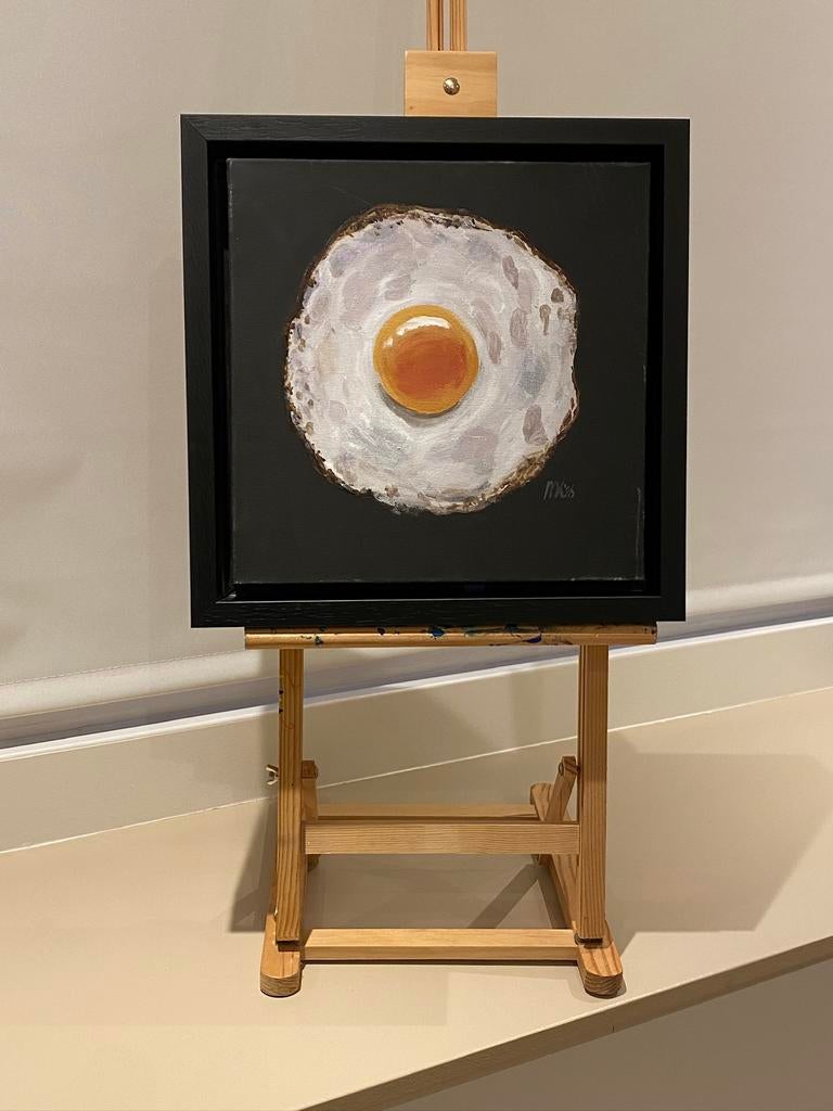 Origineel schilderij gebakken ei keuken, Ophalen of Verzenden