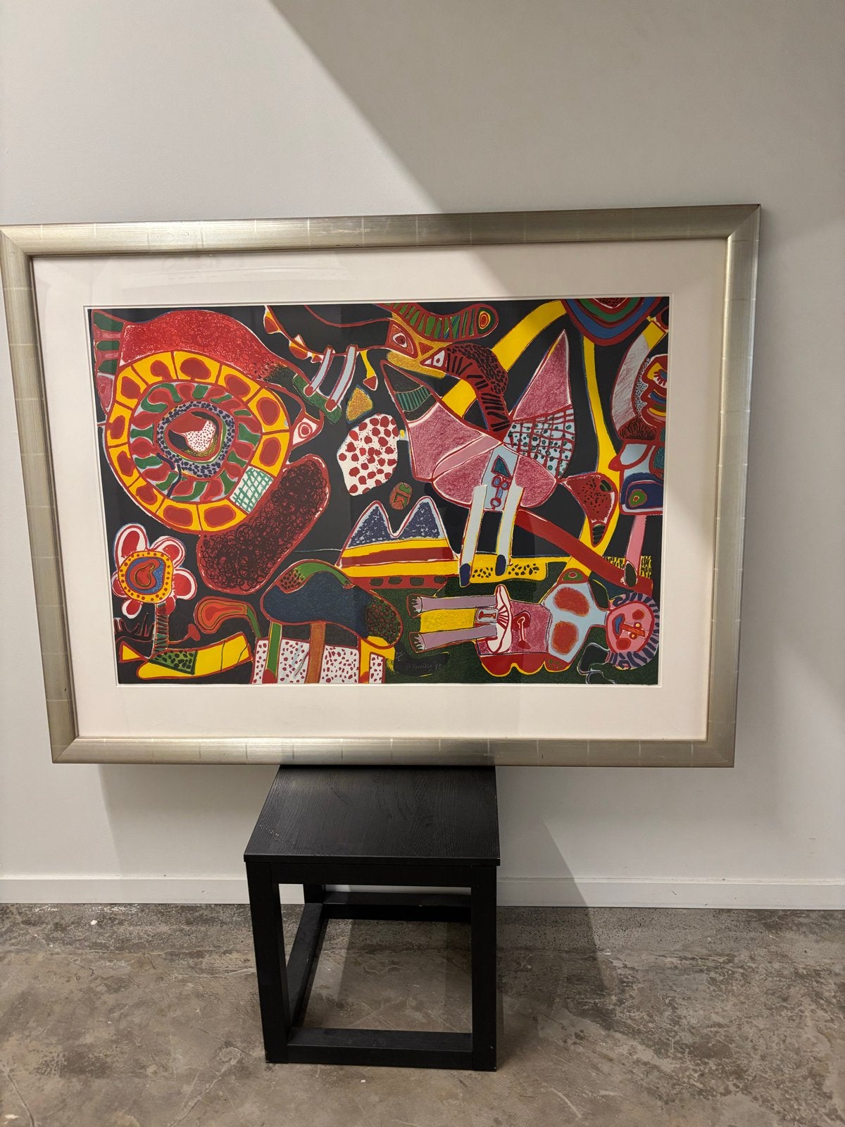 Kleurrijk Abstract Kunstwerk - Corneille '97 Oplage XIV/L, Ophalen, Abstract, Papier/karton, Achter glas