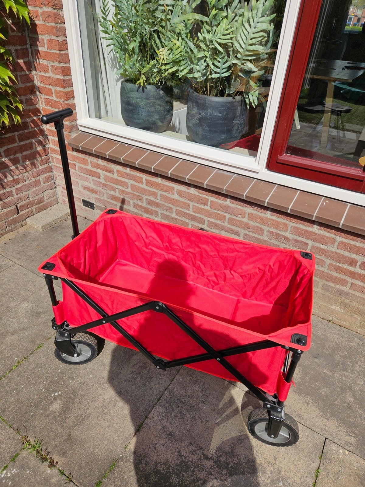 Campart opvouwbare bolderkar - Rood, Ophalen, Opvouwbaar, Zo goed als nieuw