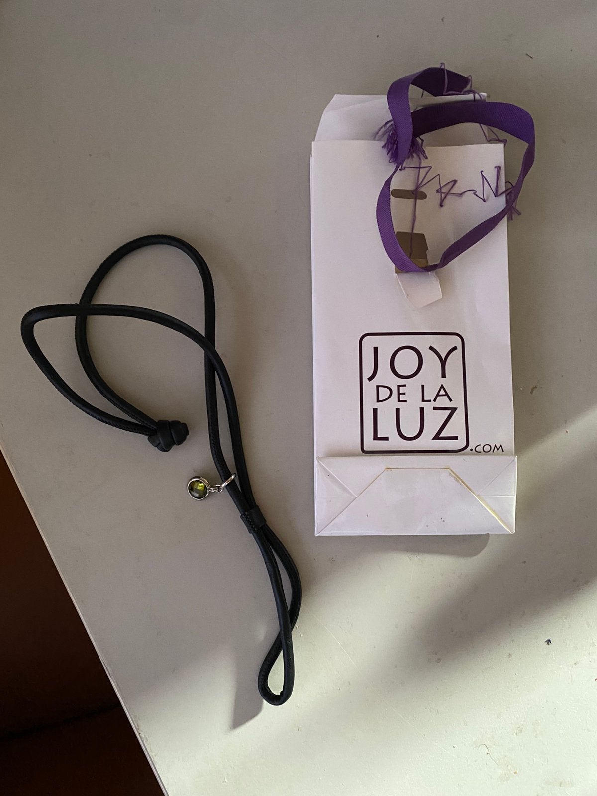 Joy de la Luz armband, Ophalen of Verzenden, Zo goed als nieuw, Zwart, Leer
