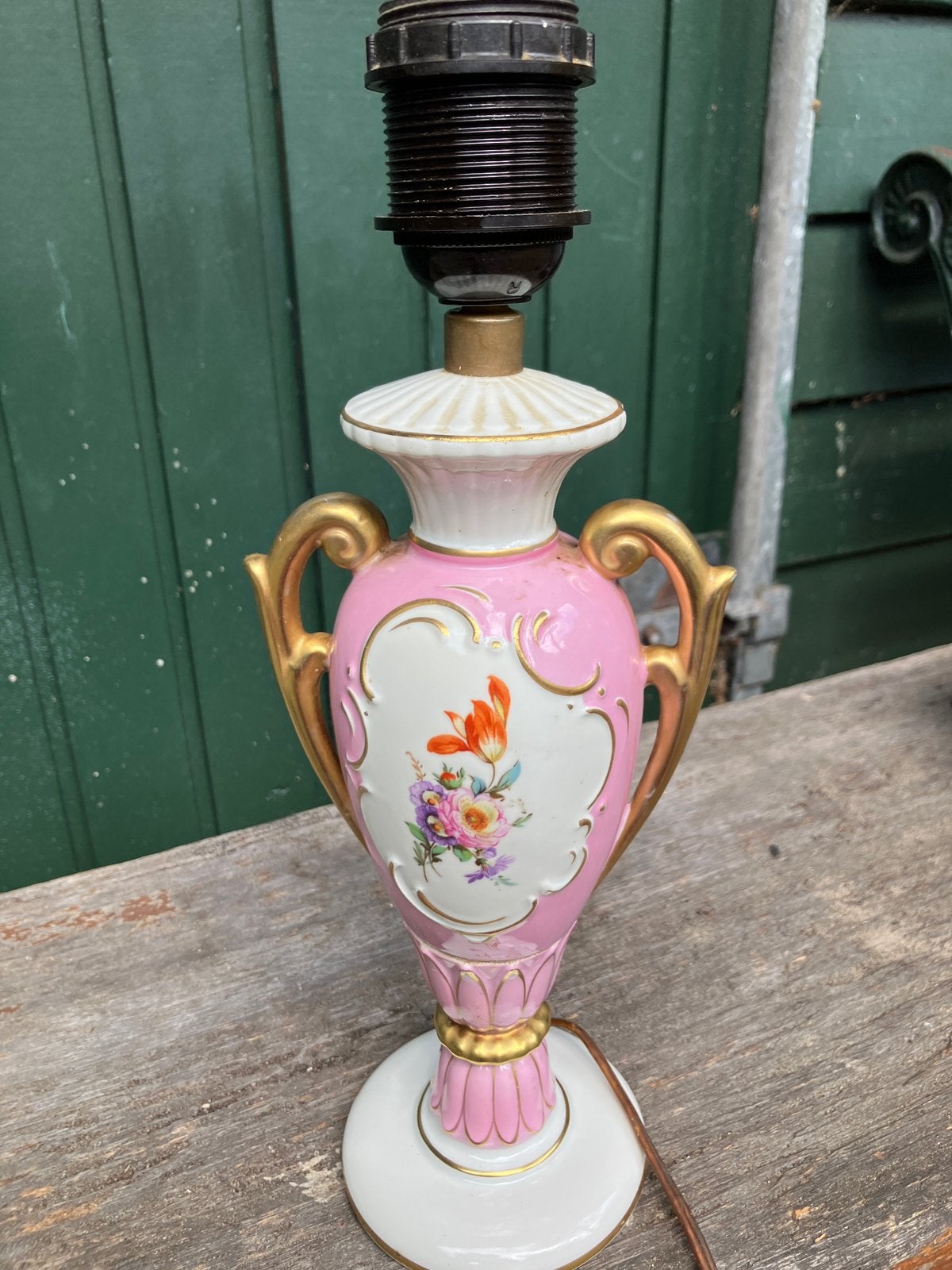 Gerold Porseleine Bavaria tafellamp jaren 50., Ophalen of Verzenden
