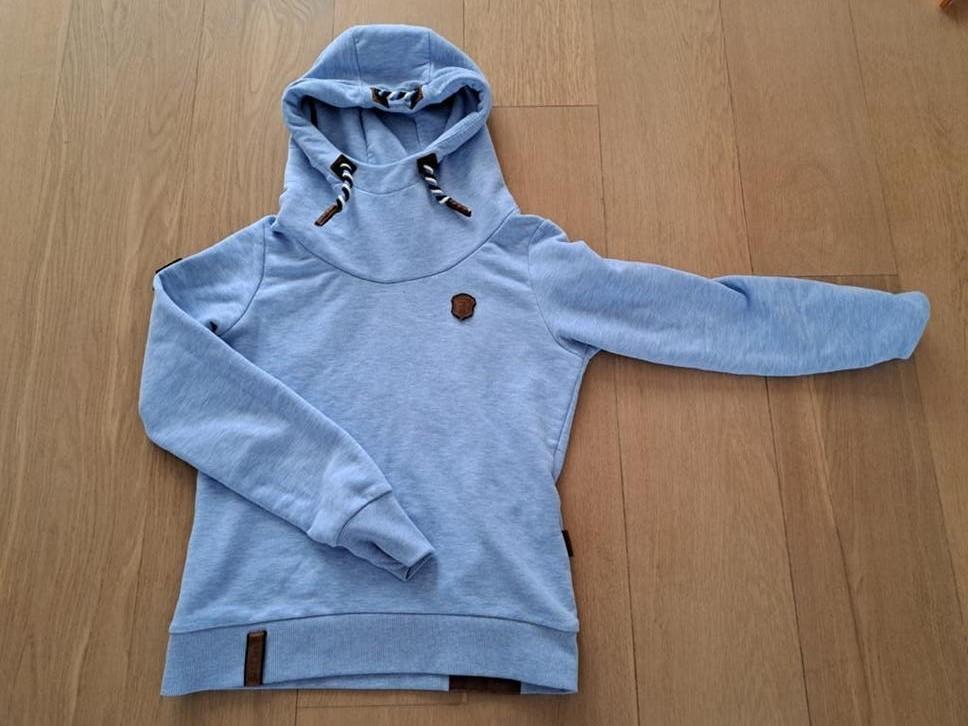 Naketano dames hoodie met capuchon - Maat M, Maat 38/40 (M), Blauw, Ophalen of Verzenden, Gedragen