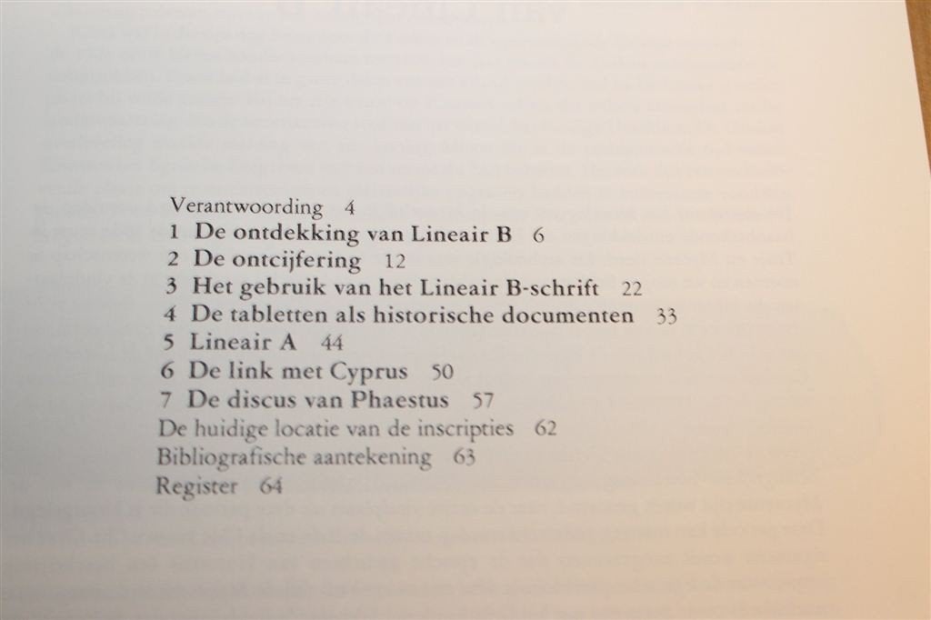 Lineair B — Oud Grieks Schrift, Fibula Reeks, Boeken, Ophalen of Verzenden, Gelezen, Europa