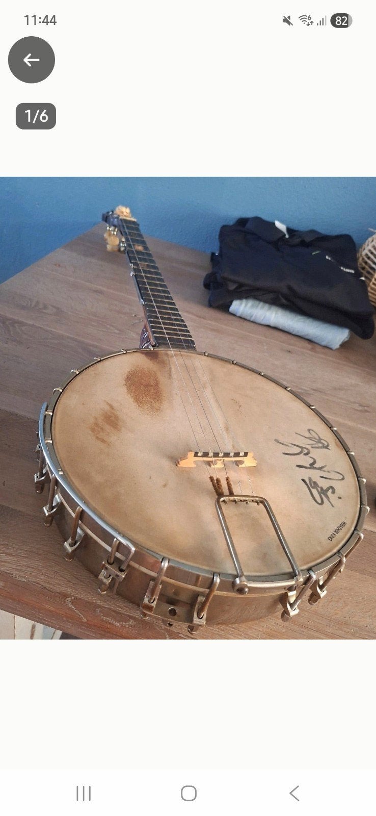 vintage banjo, Ophalen, Gebruikt, Overige merken