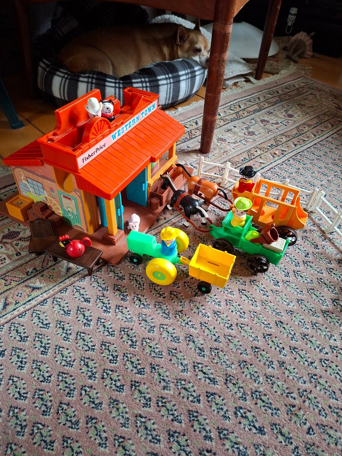 Fisher Price 934 Western Town 1982, Ophalen of Verzenden, Gebruikt, Speelset